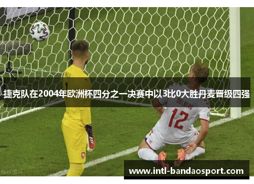 捷克队在2004年欧洲杯四分之一决赛中以3比0大胜丹麦晋级四强